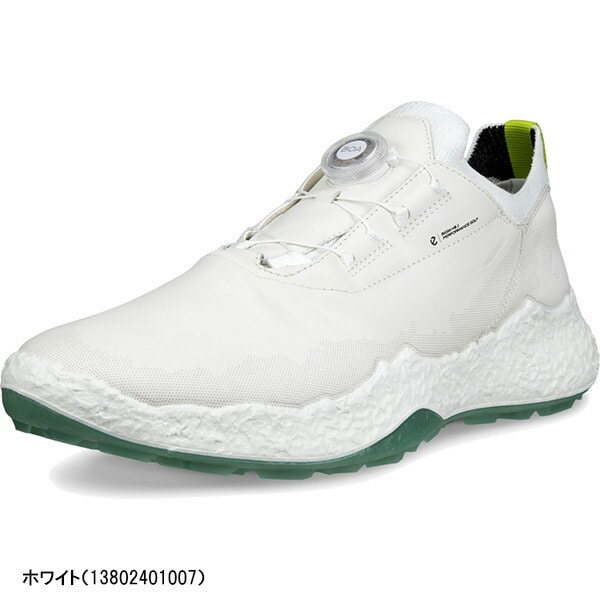 エコー ゴルフシューズ レザーウォータープルーフ ボア メンズ 13802401001/13802401007 ECCO GOLF biom h5 hybrid スパイクレス ゴルフシューズ 3E相当 2025年春夏モデル ダイヤル式 ダイヤルタイプ バイオム H5 ハイブリッド BOA