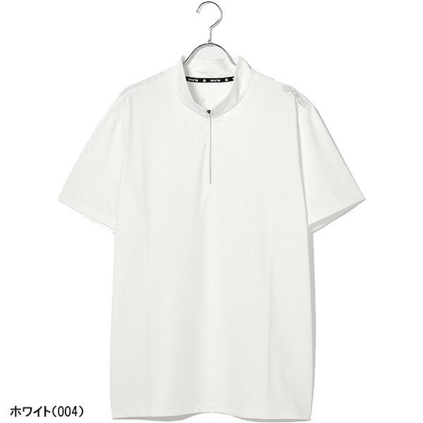 スキンズ 半袖 ハーフジップシャツ GOLF ジップアッププルオーバー メンズ 187-21341 SKINS ゴルフ 吸水速乾 UVカット 抗菌防臭 接触冷感 春夏ウェア