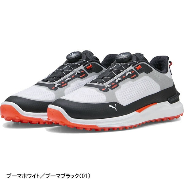 プーマ ゴルフ ゴルフシューズ イグナイトエレベートXディスク スパイクレス シューズ メンズ 310724 3E相当 ダイヤル式 ダイヤルタイプ 2025年春夏モデル PUMA GOLF ローカット