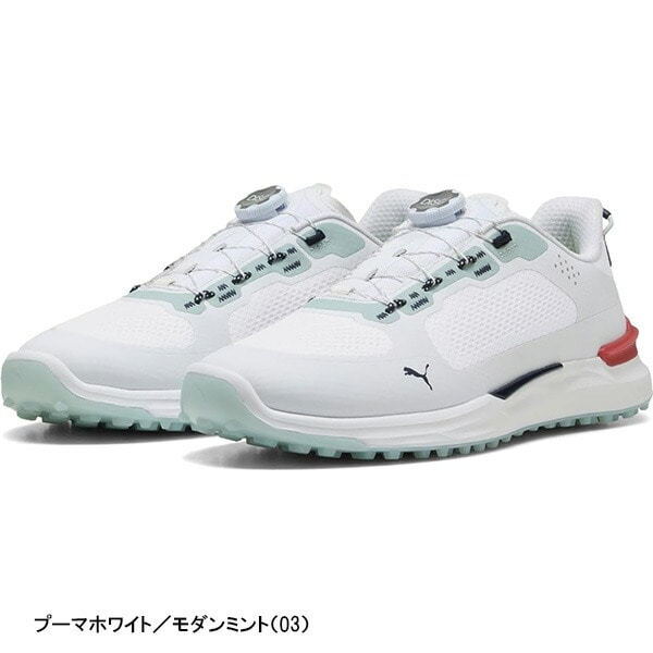 プーマ ゴルフ ゴルフシューズ イグナイトエレベートXディスク スパイクレス シューズ メンズ 310724 3E相当 ダイヤル式 ダイヤルタイプ 2025年春夏モデル PUMA GOLF ローカット