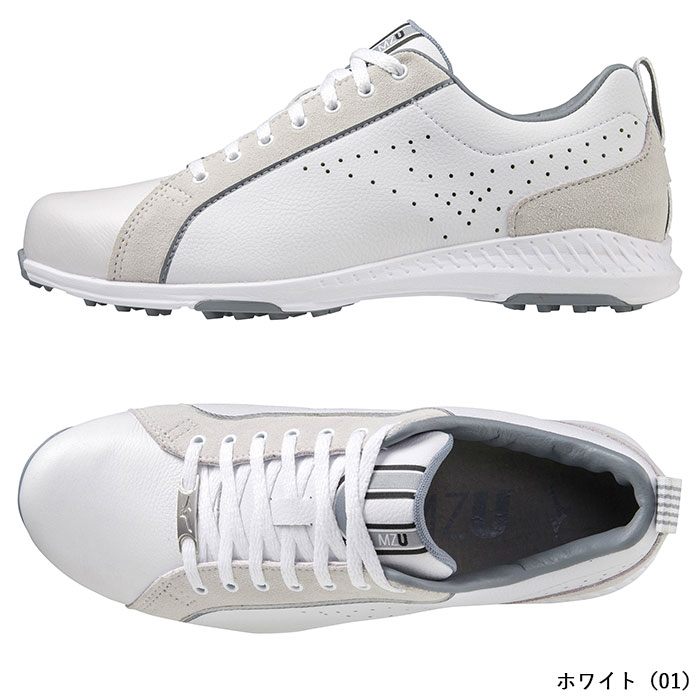 ミズノ ゴルフシューズ エムジーユー LE 51GM2280 メンズ スパイクレス シューズ 3E相当