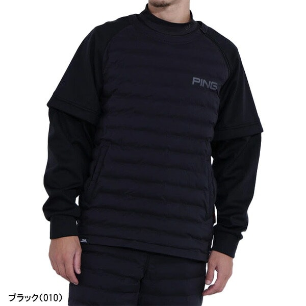 ピン ゴルフ 長袖 2WAY ハイブリッド 中綿 スニードブルゾン 半袖 メンズ PERFORMANCE 621-5220004 ゴルフウェア アウター ブルゾン アパレル PING GOLF 2025年秋冬モデル 秋冬ウェア 防寒