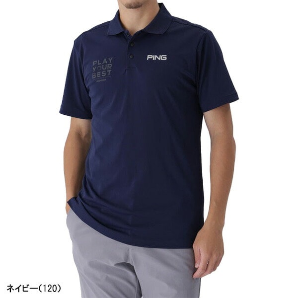 ピン ゴルフ 半袖 ポロシャツ サライテック メンズ EARLY AUTUMN 621-5260700 ゴルフウェア アパレル PING GOLF 2025年秋冬モデル 秋冬ウェア トップス