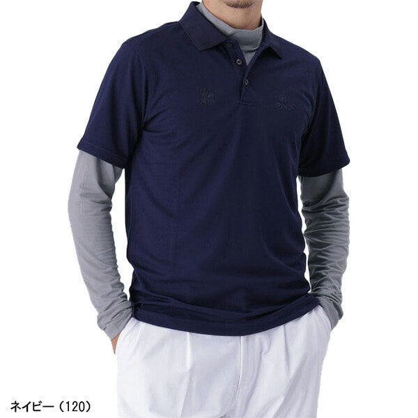 ピン ゴルフ 鬼カノコレイヤードツインセット 半袖ポロシャツ+長袖インナー NATIVE メンズ 621-5260800 ゴルフウェア アパレル PING GOLF 2025年秋冬モデル 秋冬ウェア