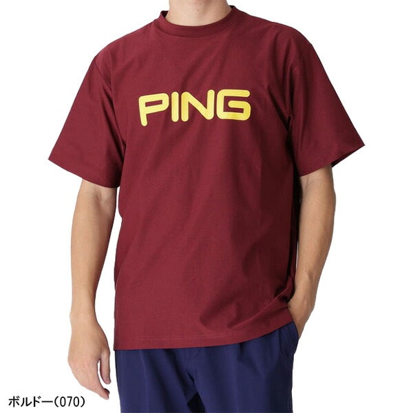 ピン ゴルフ 半袖 Tシャツ ONE OCEAN 天竺半袖ティーシャツ NATIVE ユニセックス 621-5264801 ゴルフウェア アパレル PING GOLF 2025年秋冬モデル 秋冬ウェア メンズ レディース
