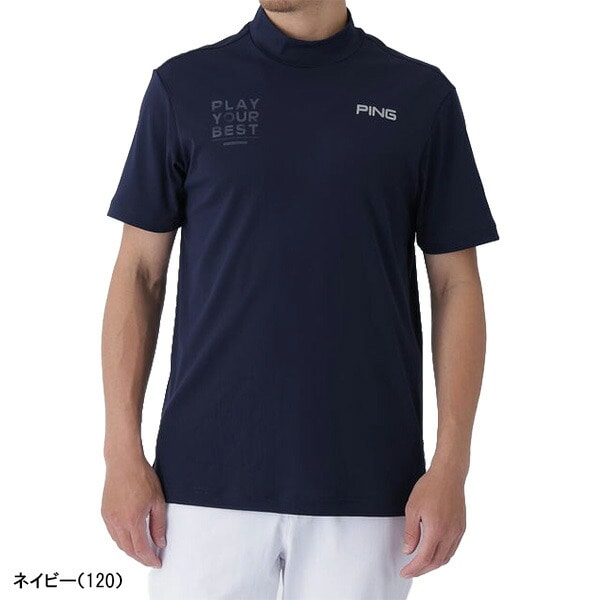 ピン ゴルフ 半袖 ハイネックシャツ サライテック メンズ EARLY AUTUMN 621-5267700 ゴルフウェア アパレル PING GOLF 2025年秋冬モデル 秋冬ウェア トップス