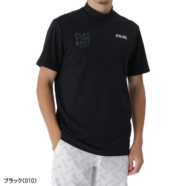 ピン ゴルフ 半袖 ハイネックシャツ サライテック メンズ EARLY AUTUMN 621-5267700 ゴルフウェア アパレル PING GOLF 2025年秋冬モデル 秋冬ウェア トップス