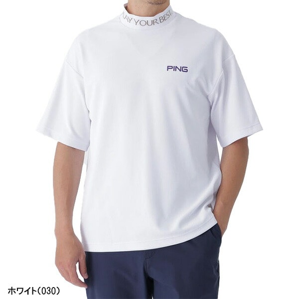 ピン ゴルフ 半袖 ハイネックシャツ Wメッシュ アセイヤーン メンズ EARLY AUTUMN 621-5267701 ゴルフウェア アパレル PING GOLF 2025年秋冬モデル 秋冬ウェア トップス