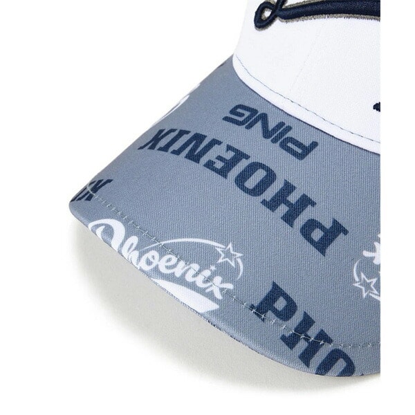 ピン ゴルフ ゴルフキャップ Mr.PING総柄プリントキャップ ユニセックス 621-5287004 帽子 ヘッドウェア アパレル PING GOLF NATIVE 2025年秋冬モデル 秋冬ウェア メンズ レディース - グレー(020)