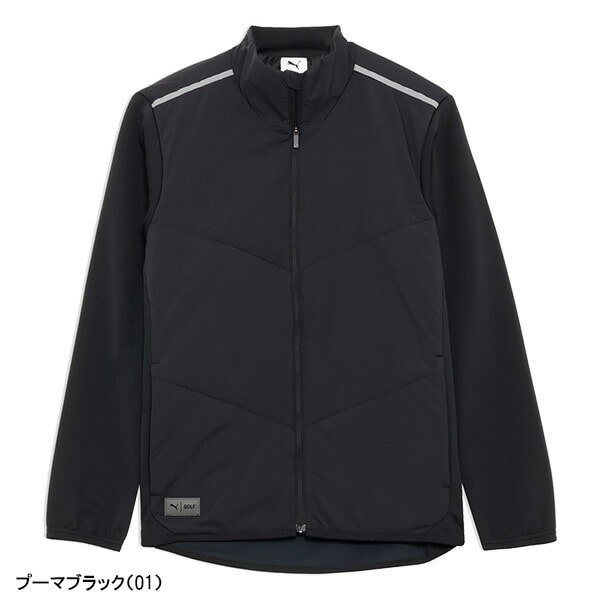 プーマ ゴルフ 長袖 フルジップジャケット PB ハイブリッド パデッド ジャケット メンズ 635782 アウター ブルゾン ゴルフウェア 2025年秋冬モデル PUMA GOLF 秋冬ウェア