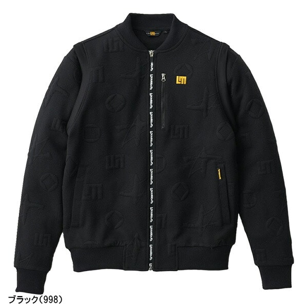ラウドマウス 長袖 フルジップブルゾン 2wayエンボス袋ジャガードブルゾン メンズ 774210 774-210 ゴルフウェア LOUDMOUTH 秋冬モデル 秋冬ウェア 袖取り外し可能 ベスト