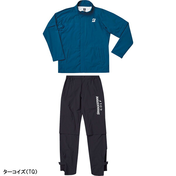 ブリヂストン ゴルフ 水神 レインウェア上下セット（ブルゾン、パンツ） メンズ 84G03 セットアップ レインスーツ 2024年春夏モデル BRIDGESTONE GOLF ゴルフウェア 梅雨 雨合羽 カッパ