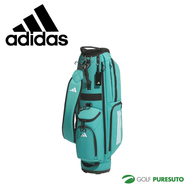アディダス ゴルフ 8.5型 メンズ スリーストライプス コーデュラ キャディバッグ KVH34 JM2971/JM2972/JE7152 ゴルフバッグ カートタイプ 2025年秋冬モデル ADIDAS GOLF