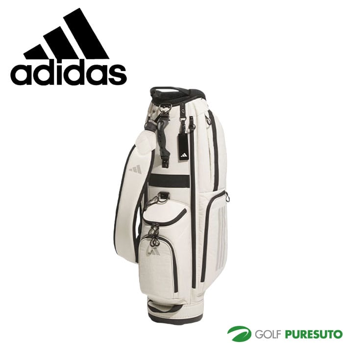 アディダス ゴルフ 8.5型 メンズ スリーストライプス コーデュラ キャディバッグ KVH34 JM2971/JM2972/JE7152 ゴルフバッグ カートタイプ 2025年秋冬モデル ADIDAS GOLF