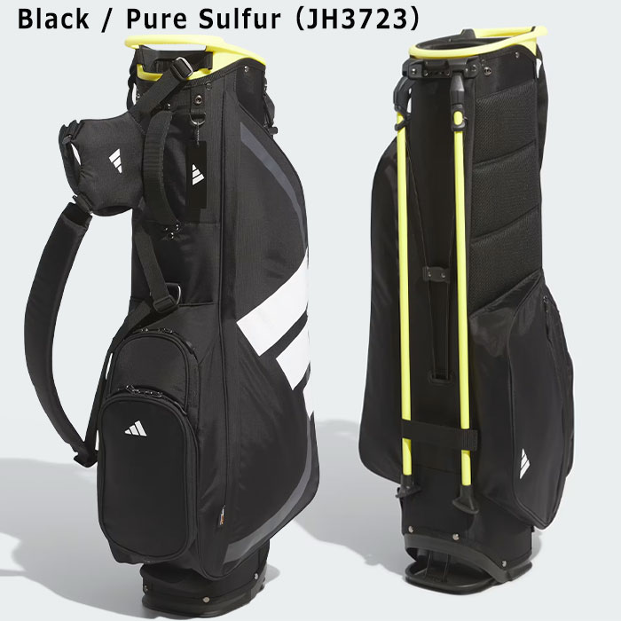 アディダス ゴルフ 7.5型 アディゼロ スタンド キャディバッグ KVH36 JE7154/JH3723 ゴルフバッグ スタンドタイプ 2025年春夏モデル ADIDAS GOLF - White / Lucid Red(JE7154)