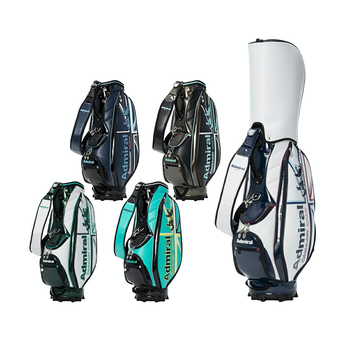 アドミラル ゴルフ 9.0型 カート キャディバッグ UJスポーツ ADMG6AC5 ゴルフバッグ カートタイプ 2026年モデル Admiral GOLF