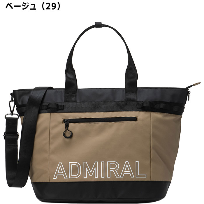 アドミラル ゴルフ コーティングポリエステル トートバッグ ADMZ5ATA ゴルフバッグ 2025年春夏モデル Admiral Golf - ブラック(10)