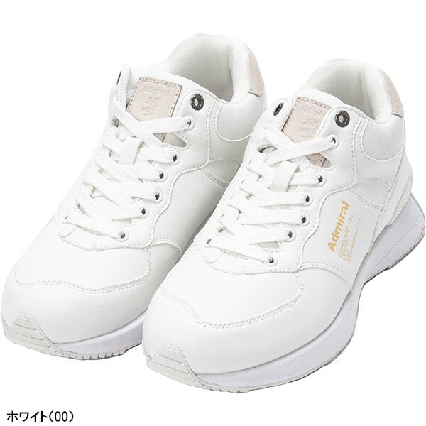 アドミラル ゴルフ ゴルフシューズ HYDEPARK MID ADMS3B 靴 スパイクレスシューズ シューレース 2023年秋冬モデル Admiral Golf メンズ レディース ユニセックス 23.0cm ホワイト(00)