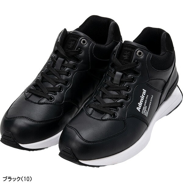 アドミラル ゴルフ ゴルフシューズ HYDEPARK MID ADMS3B 靴 スパイクレスシューズ シューレース 2023年秋冬モデル Admiral Golf メンズ レディース ユニセックス 23.0cm ホワイト(00)