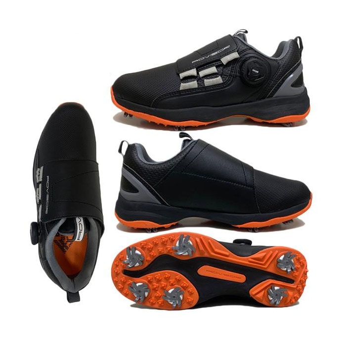 アドバイザー ゴルフシューズ ADGS2022 ソフトスパイクシューズ 25.0cm ホワイト