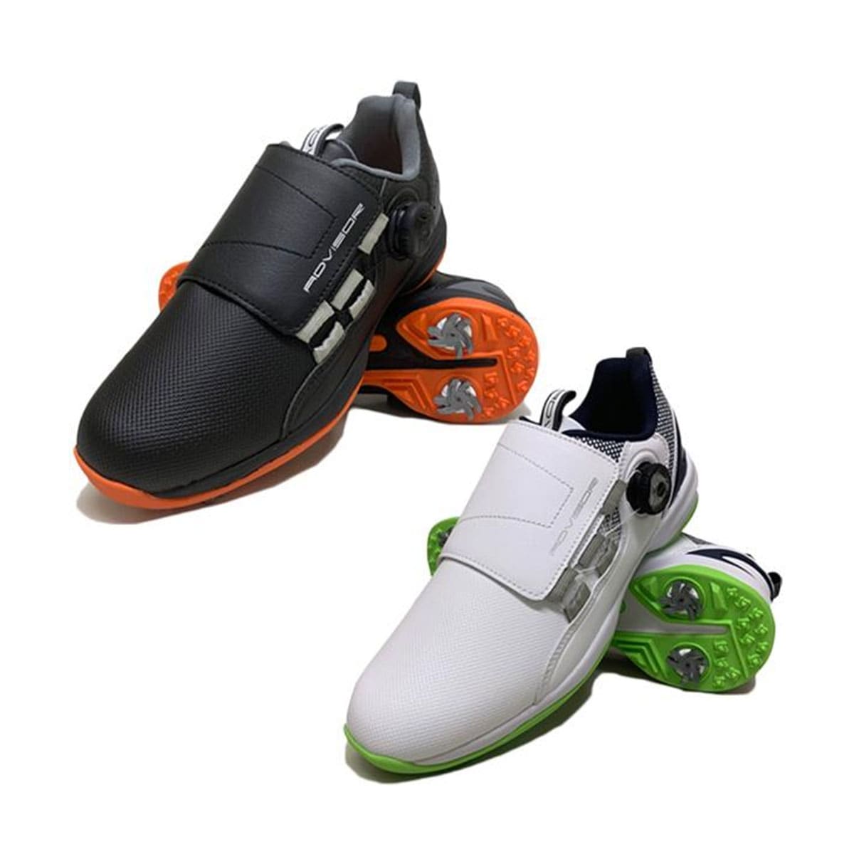 アドバイザー ゴルフシューズ ADGS2022 ソフトスパイクシューズ 25.0cm ホワイト