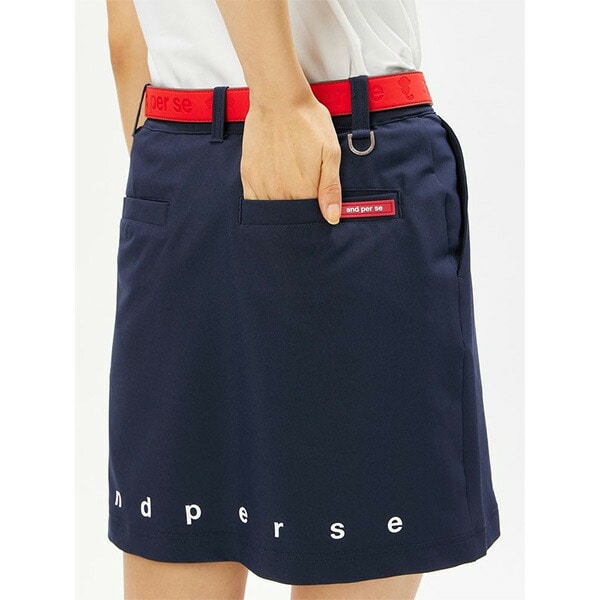 【レディース】アンパスィ スカート マルチウェイストレッチスカート AFS4004E3 ボトムス ゴルフウェア 2024年秋冬モデル and per se 秋冬ウェア 女性用 撥水 Mサイズ ホワイト(10)