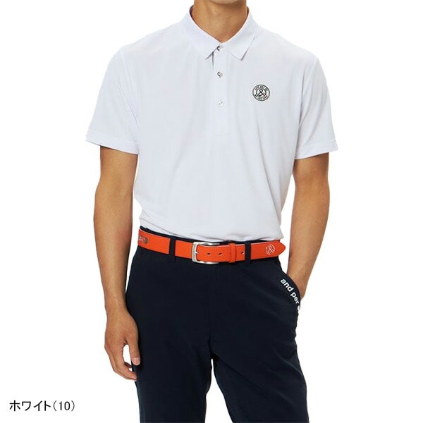 アンパスィ 半袖 ポロシャツ ソルケア3Dワッフル メンズ AMF9625V6 トップス ゴルフウェア 2025年秋冬モデル and per se 春夏ウェア 秋冬ウェア