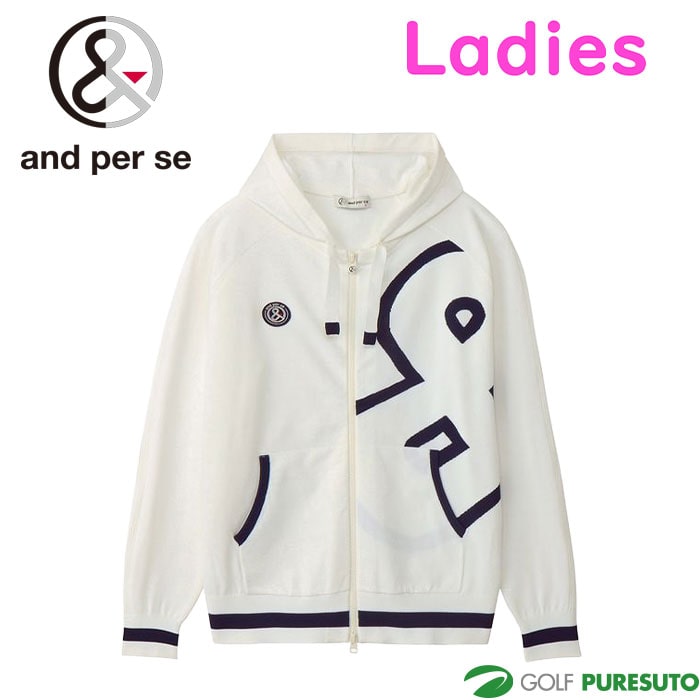 【レディース】 アンパスィ ゴルフ アクティブニット ブルゾン AFS2905A1 ゴルフウェア トップス 2025年春夏モデル and per se GOLF