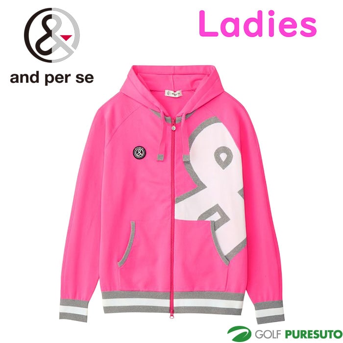 【レディース】 アンパスィ ゴルフ アクティブニット ブルゾン AFS2905A1 ゴルフウェア トップス 2025年春夏モデル and per se GOLF