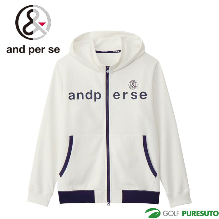 アンパスィ ゴルフ エアロスウェット フーディーブルゾン メンズ AMS6905J2 ゴルフウェア トップス 2025年春夏モデル and per se GOLF