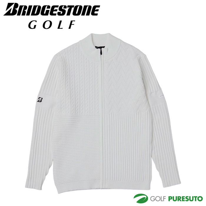 ブリヂストン ゴルフ 長袖 前開き セーター FBM01B ゴルフウェア メンズ トップス 2025年秋冬モデル BRIDGESTONE GOLF