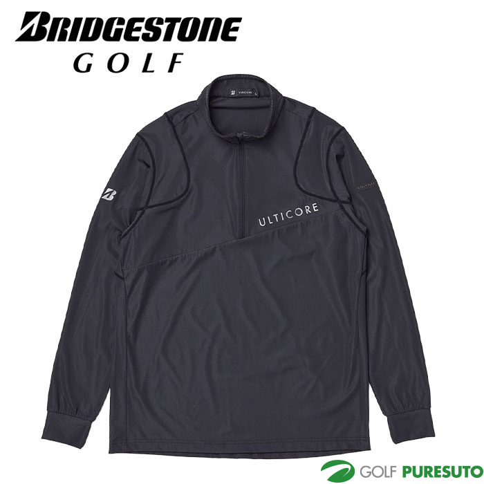 ブリヂストン ゴルフ 4Dimotion Fit 長袖 ハーフZIP シャツ FBM01F ゴルフウェア メンズ トップス 2025年秋冬モデル BRIDGESTONE GOLF