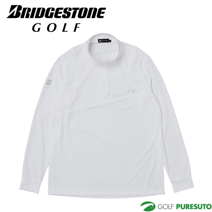 ブリヂストン ゴルフ 4Dimotion Fit 長袖 ハーフZIP シャツ FBM01F ゴルフウェア メンズ トップス 2025年秋冬モデル BRIDGESTONE GOLF