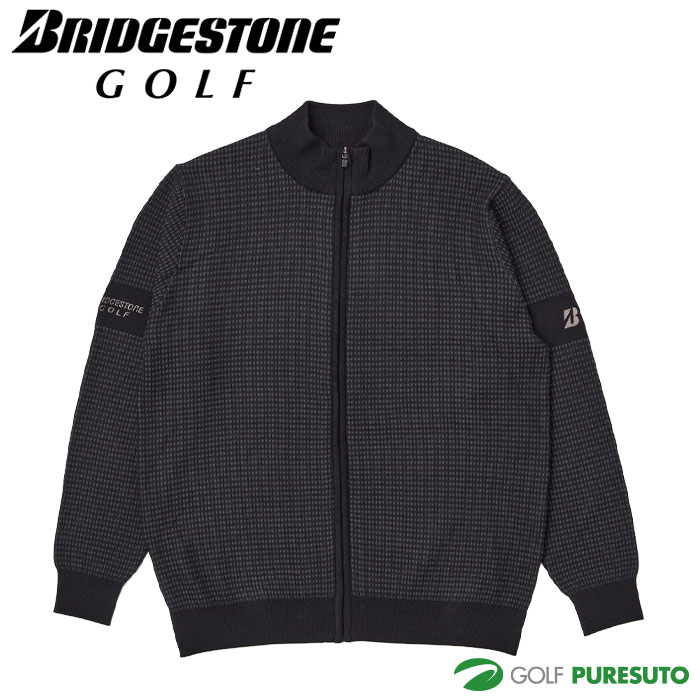 ブリヂストン ゴルフ 長袖 前開き セーター FGM01B ゴルフウェア メンズ トップス 2025年秋冬モデル BRIDGESTONE GOLF