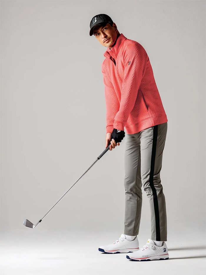 ブリヂストン ゴルフ 裾上げ済み仕様 パンツ FGM02K ゴルフウェア メンズ ボトムス 2025年秋冬モデル BRIDGESTONE GOLF 79 ブラック(BK)