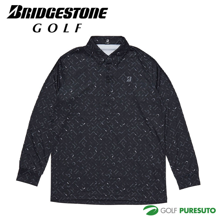ブリヂストン ゴルフ 長袖 ボタンダウン シャツ FGM06F ゴルフウェア メンズ トップス 2025年秋冬モデル BRIDGESTONE GOLF