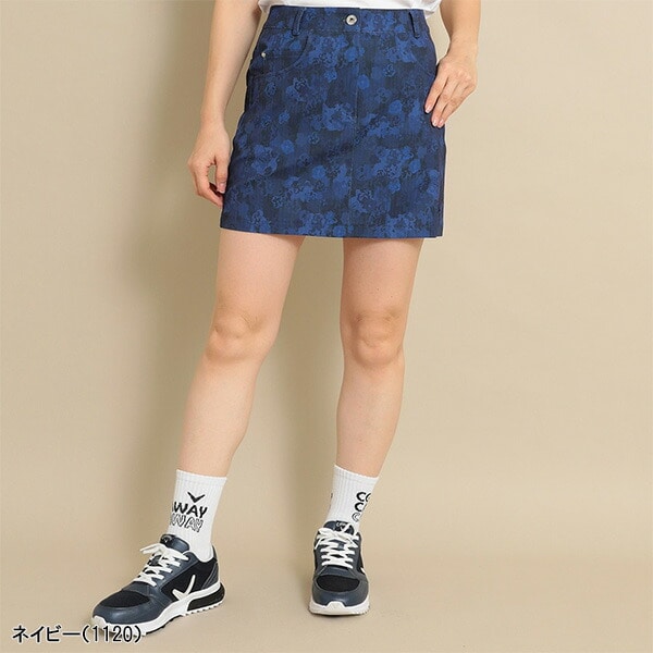 【レディース】キャロウェイ ストライプドビーフラワープリントスカート 花柄 小花柄 C24128210 ゴルフウェア ボトムス 女性用 Callaway golf 春夏モデル 春夏ウェア 24SS アパレル