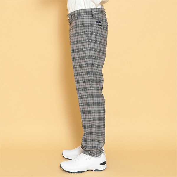 キャロウェイ ゴルフ ロングパンツ 8WAYストレッチ 裏起毛チェックパンツ メンズ C24226116 ボトムス ゴルフウェア 2024年秋冬モデル Callaway GOLF お裾直し無料! アパレル 秋冬ウェア 24FW 【suso】 Sサイズ グレー(1020)