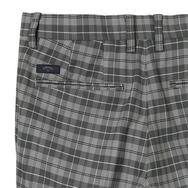 キャロウェイ ゴルフ ロングパンツ 8WAYストレッチ 裏起毛チェックパンツ メンズ C24226116 ボトムス ゴルフウェア 2024年秋冬モデル Callaway GOLF お裾直し無料! アパレル 秋冬ウェア 24FW 【suso】 Sサイズ グレー(1020)