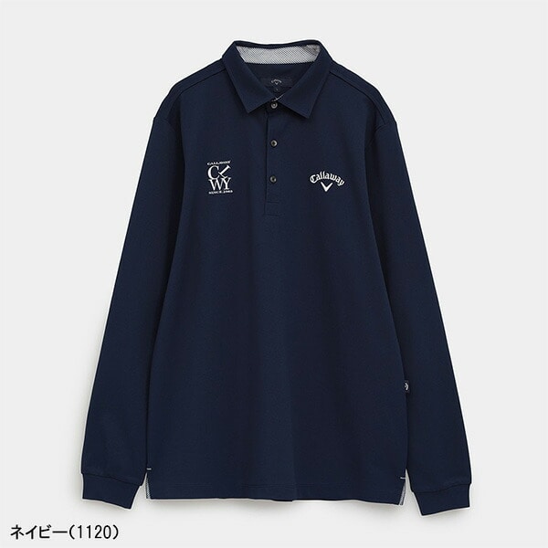 キャロウェイ 長袖 ポロシャツ オニカノコ 長袖シャツ メンズ C25233100 トップス ゴルフウェア 2025年秋冬モデル Callaway 秋冬ウェア アパレル