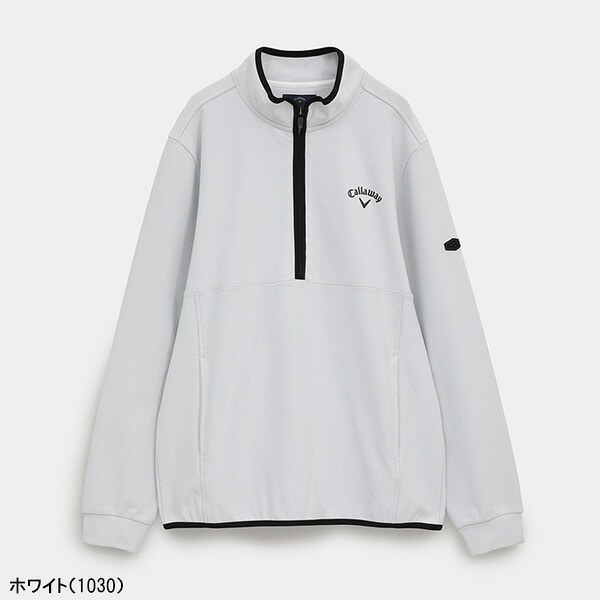 キャロウェイ 長袖 ハーフジップ モックネックシャツ 裏起毛 メンズ C25233109 トップス ゴルフウェア 2025年秋冬モデル Callaway 秋冬ウェア アパレル