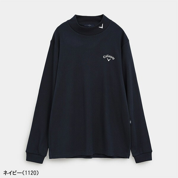 キャロウェイ 長袖 モックネックシャツ 裏起毛スムース メンズ C25233111 トップス ゴルフウェア 2025年秋冬モデル Callaway 秋冬ウェア アパレル