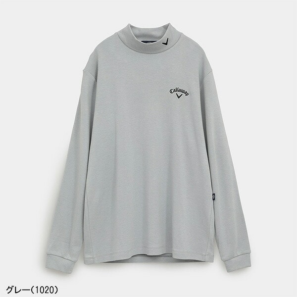 キャロウェイ 長袖 モックネックシャツ 裏起毛スムース メンズ C25233111 トップス ゴルフウェア 2025年秋冬モデル Callaway 秋冬ウェア アパレル