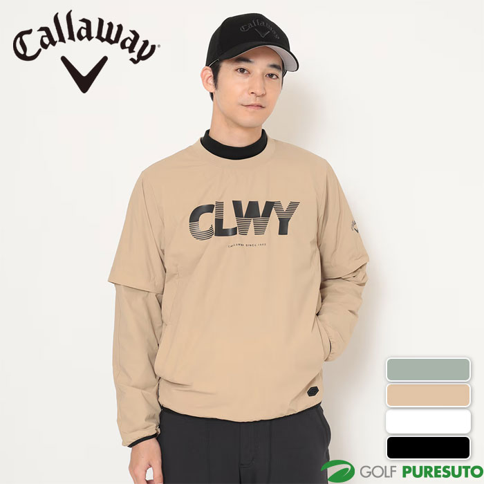 キャロウェイ ゴルフ 長袖 ストレッチ ミニリップ 2WAY ブルゾン C25215104 ゴルフウェア トップス 2025年秋冬モデル Callaway GOLF