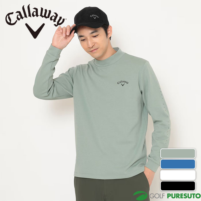 キャロウェイ ゴルフ ダブルニット 長袖 モックネックシャツ C25233110 ゴルフウェア トップス 2025年秋冬モデル Callaway GOLF