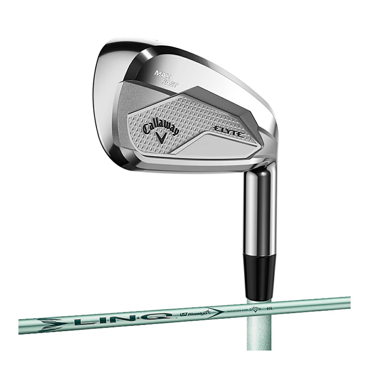 【レディース】キャロウェイ ELYTE MAX FAST アイアン 5本セット（I#7～9、PW、SW） LIN-Q GREEN 40 for Callaway LDY カーボンシャフト 2025年モデル[日本仕様][Callaway][エリート マックス ファスト 女性用 アイアンセット]