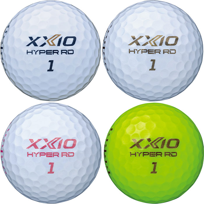 ダンロップ ゴルフ ゼクシオ HYPER RD ゴルフボール 1ダース(12球) 2025年モデル XXIO DUNLOP GOLF 日本正規品 - ホワイト