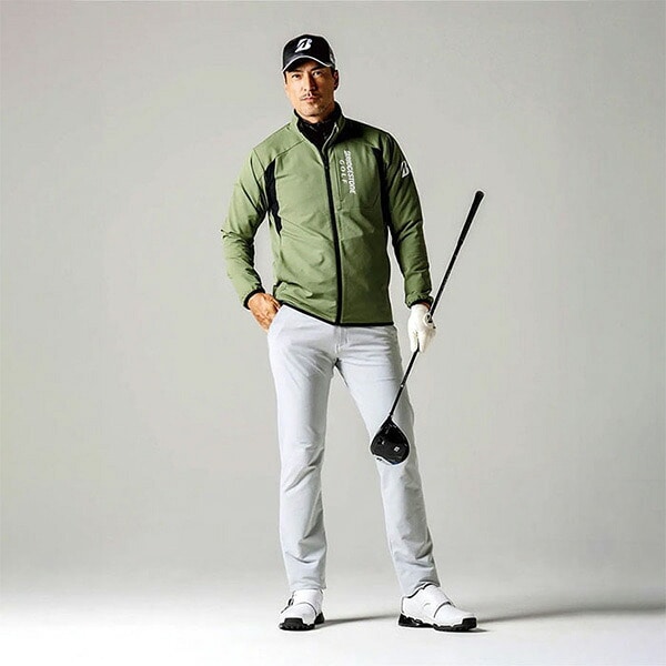 【ワケアリ】【裾直し股下69cm済】ブリヂストン ゴルフ ロング パンツ FGM04K ゴルフウェア メンズ ボトムス 2025年秋冬モデル BRIDGESTONE GOLF 訳あり 82サイズ ミディアムグレー(MG)