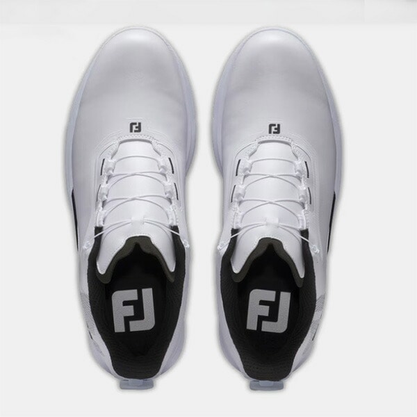 フットジョイ ゴルフシューズ FJ フューエル ボア メンズ 55424/55435/55425/55416 2025年春夏モデル FOOTJOY FJ Fuel MEN BOA 3E相当 ダイヤル式 スパイクレスシューズ ソフトスパイク 25.0cm ホワイト/ネイビー(55416)