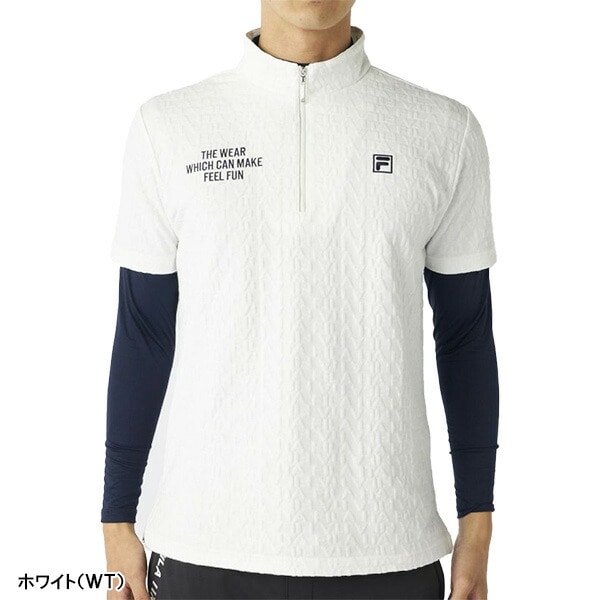 フィラ ゴルフ 半袖 ハーフジップシャツ 長袖 インナーシャツセット メンズ 785-500 トップス ゴルフウェア 2025年秋冬モデル FILA GOLF 秋冬ウェア 785500